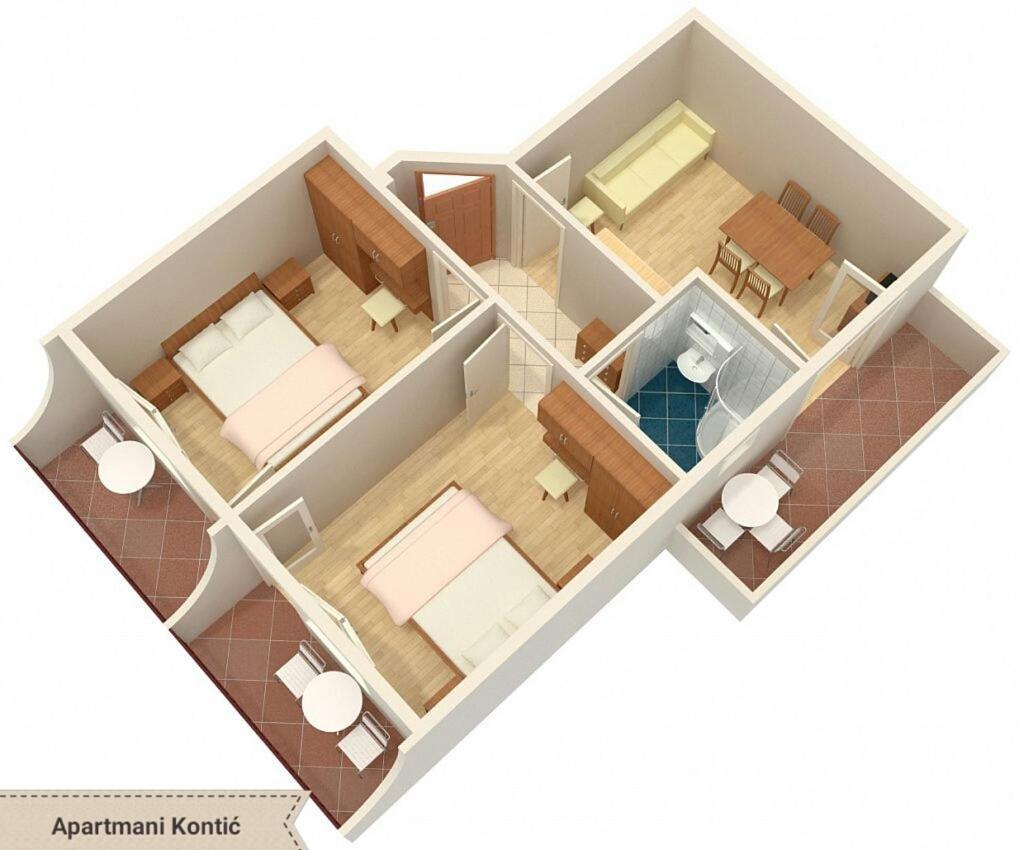 Apartmani Kontic Baška Voda Exterior foto